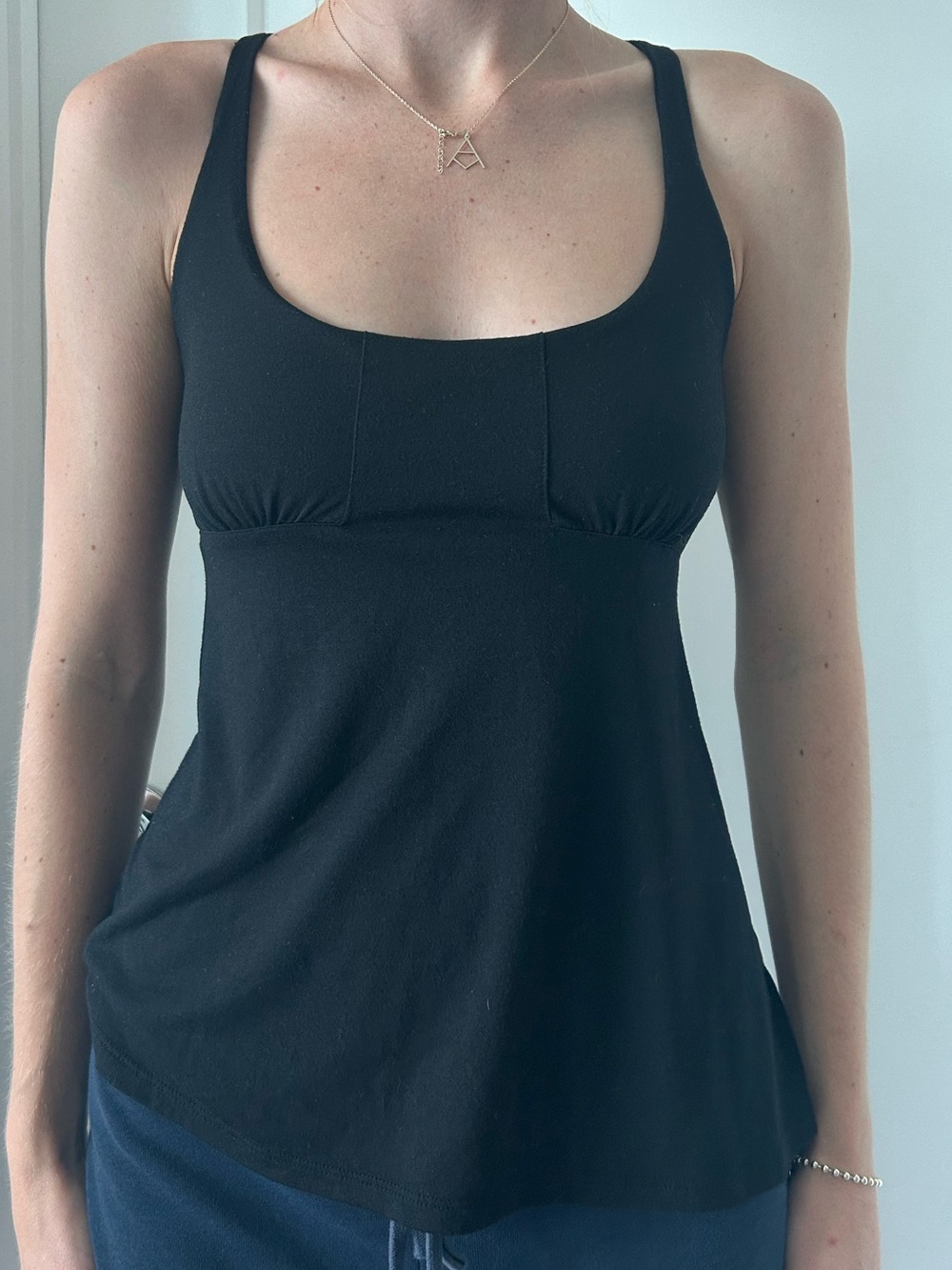 Victoria's Secret Black Scoop Neck Tank